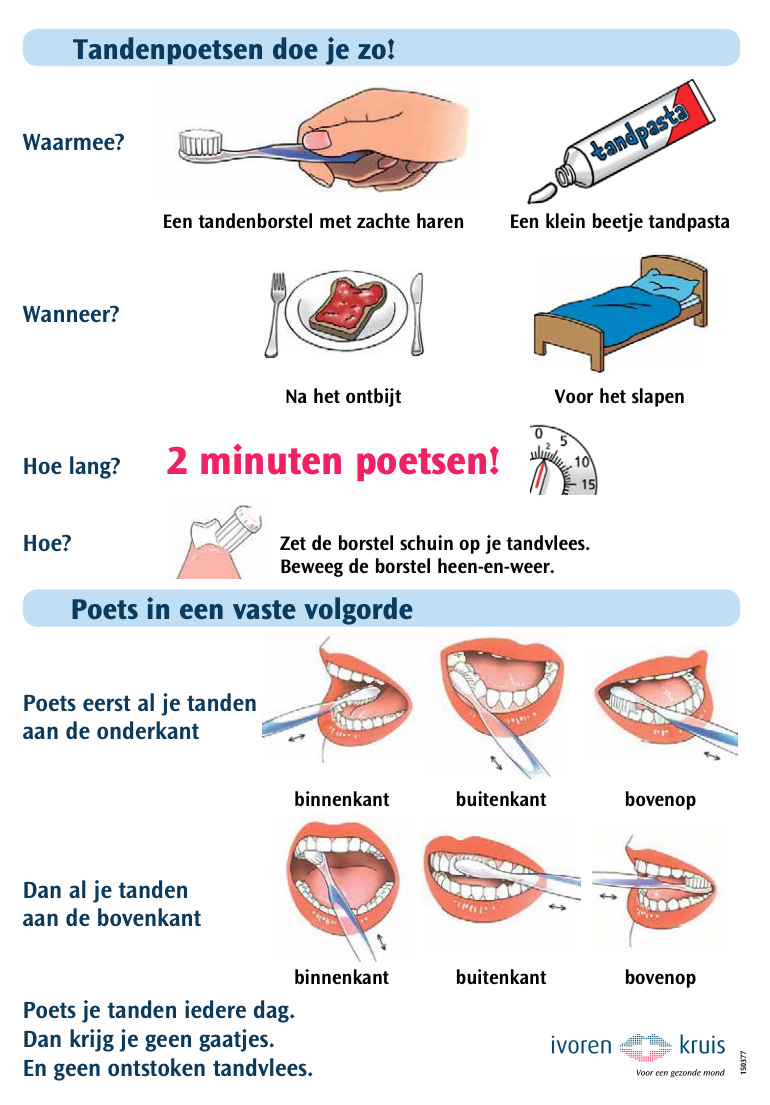 Tandenpoetsen doe je zo